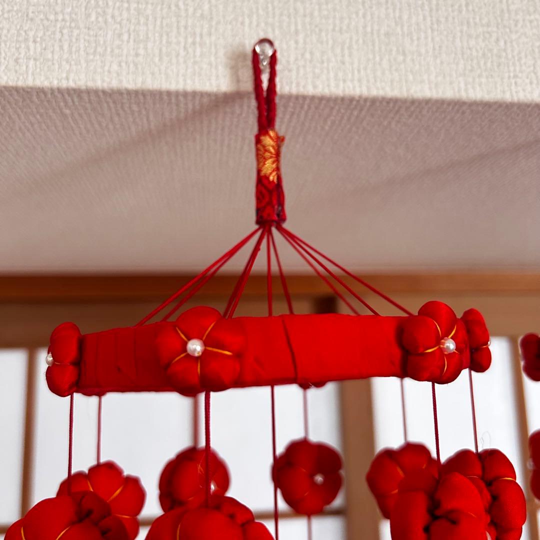 オーダー品☆吊るし飾り 彩り9連 赤色　2セット