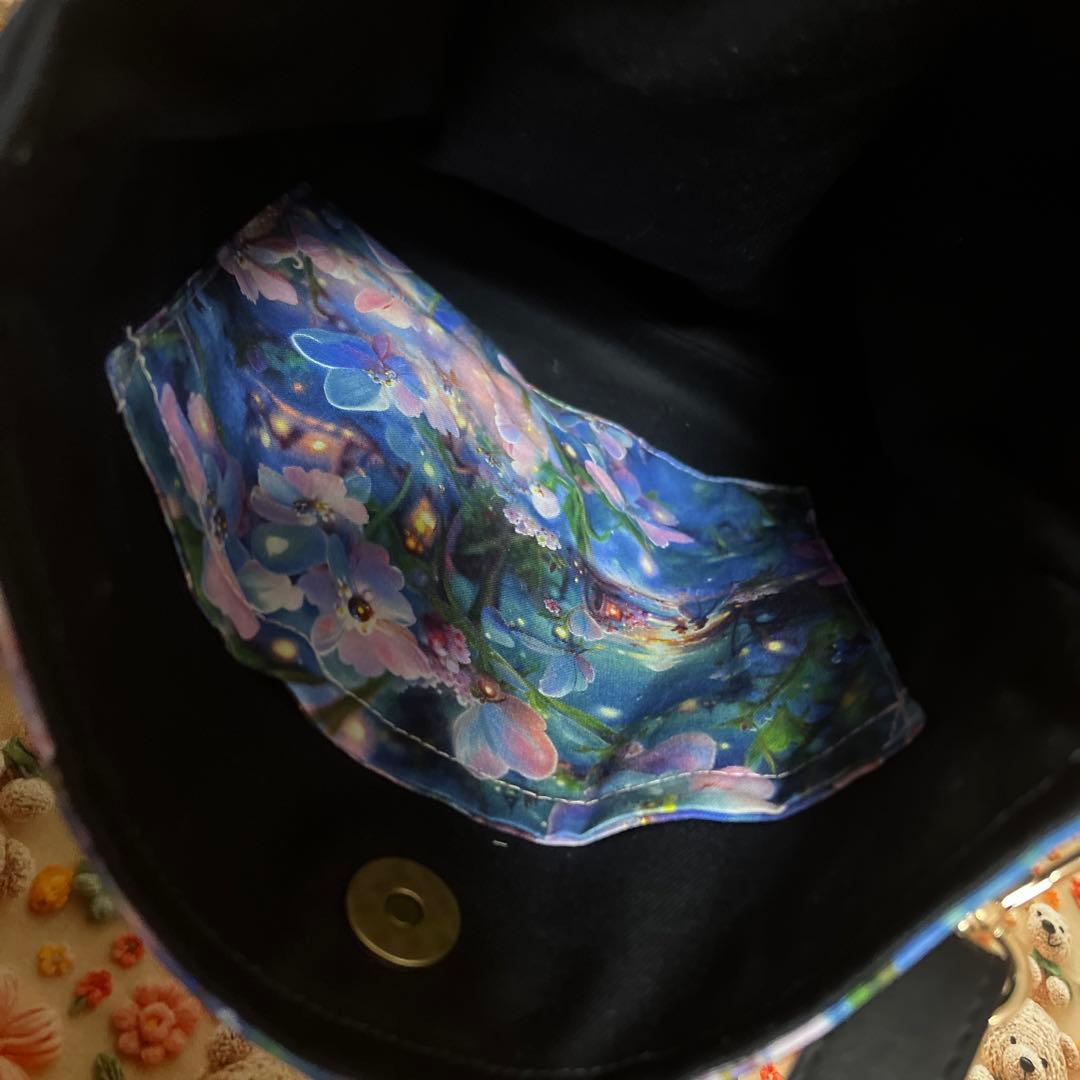 ①ともちゃん 布バスケット＆マチありサコッシュ(大)ベルト付き