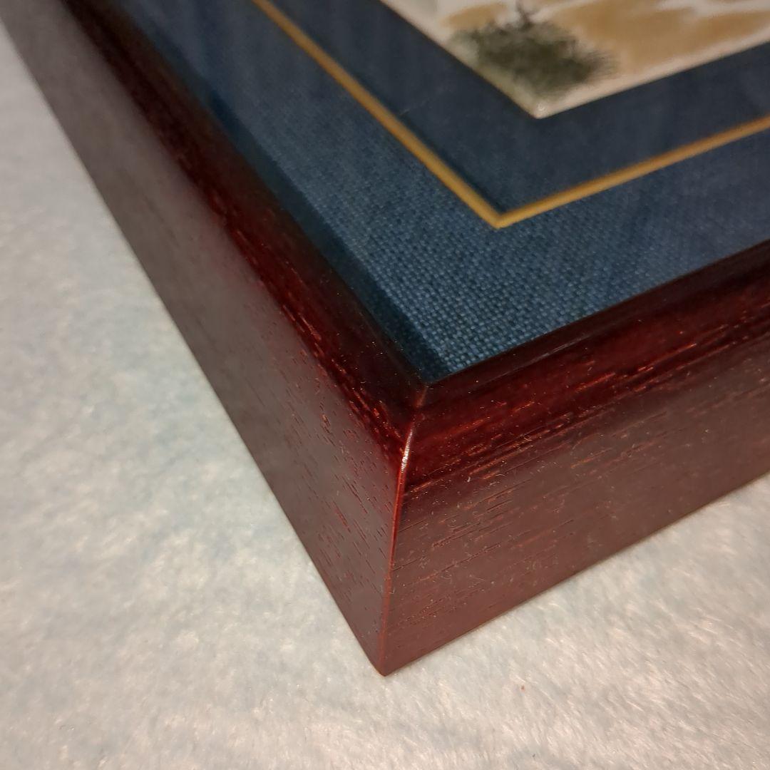 福田良則　 夫婦鯉滝登り　陶板　　額入り