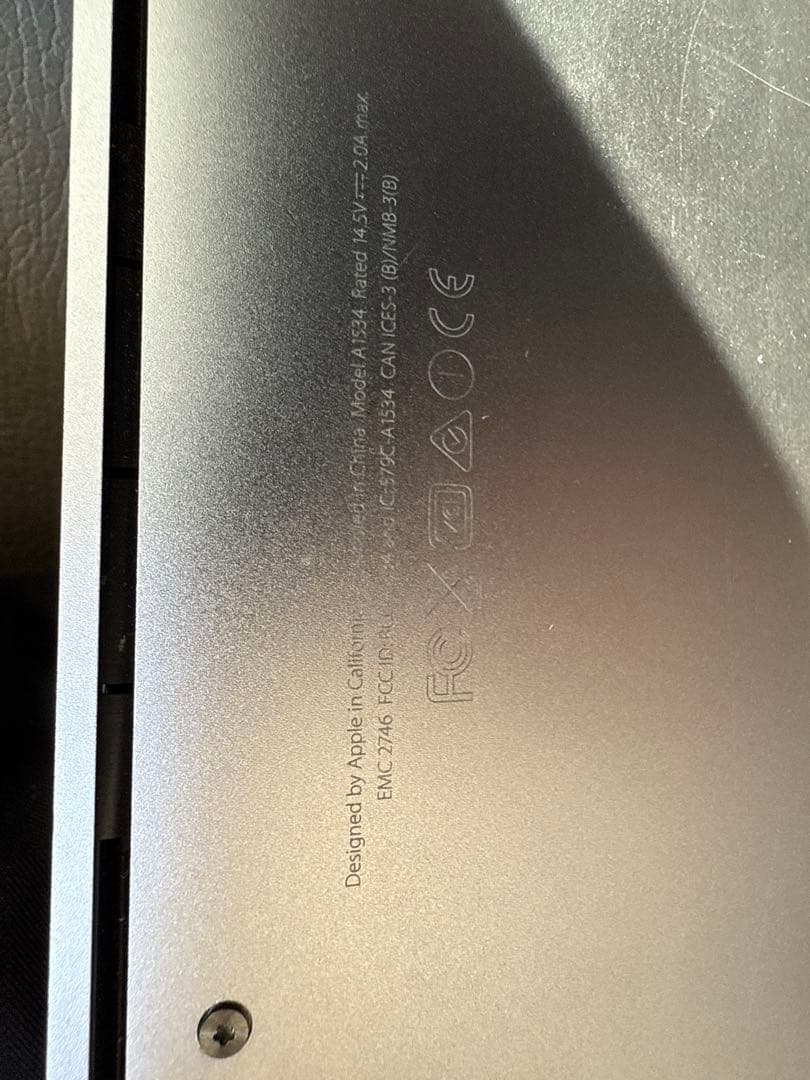 MacBook 12インチ Retina / SSD 500GB / 初期化済み