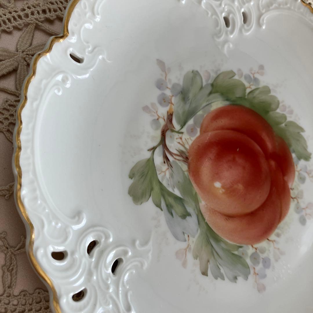 ドイツニンフェンブルグ　フルーツ紋プレート