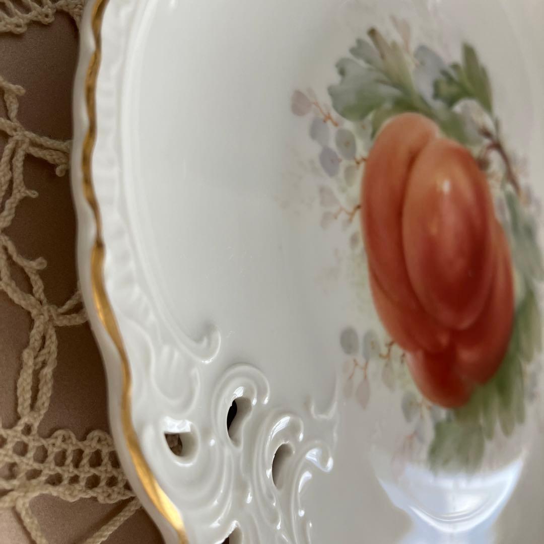 ドイツニンフェンブルグ　フルーツ紋プレート