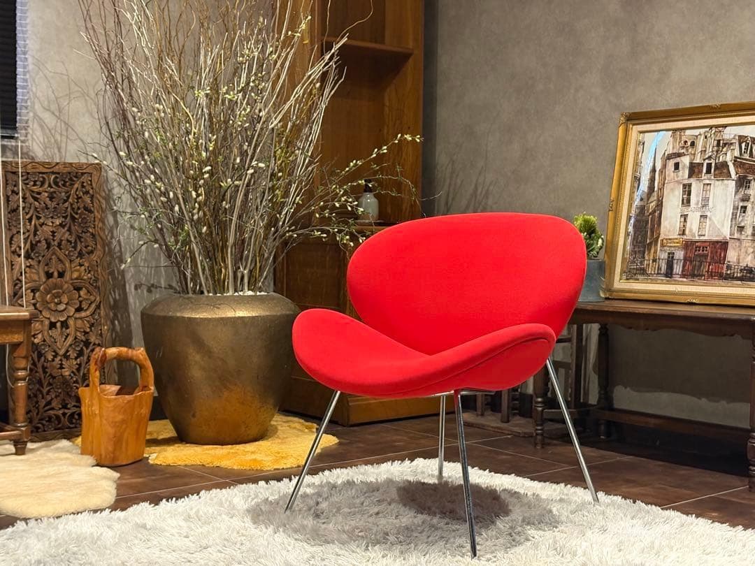 ピエールポーラン　オレンジスライスチェア　レッド　ミッドセンチュリー　YZ