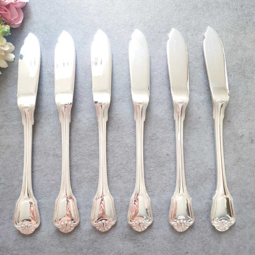 希少 極美品 クリストフル ポートロイヤル フィッシュナイフ 6点