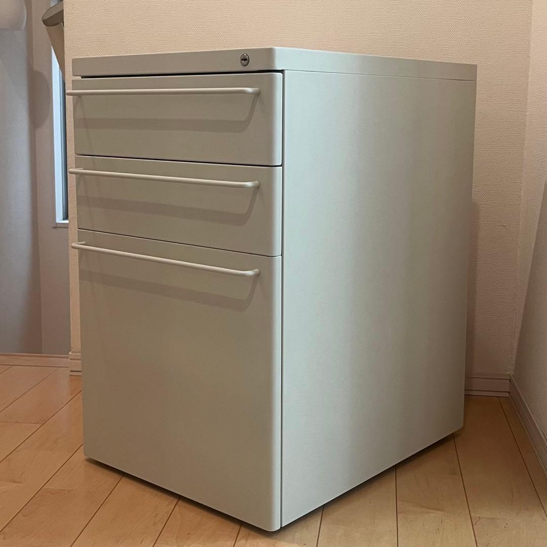 MUJI 無印良品 スチールキャビネット／ライトグレー