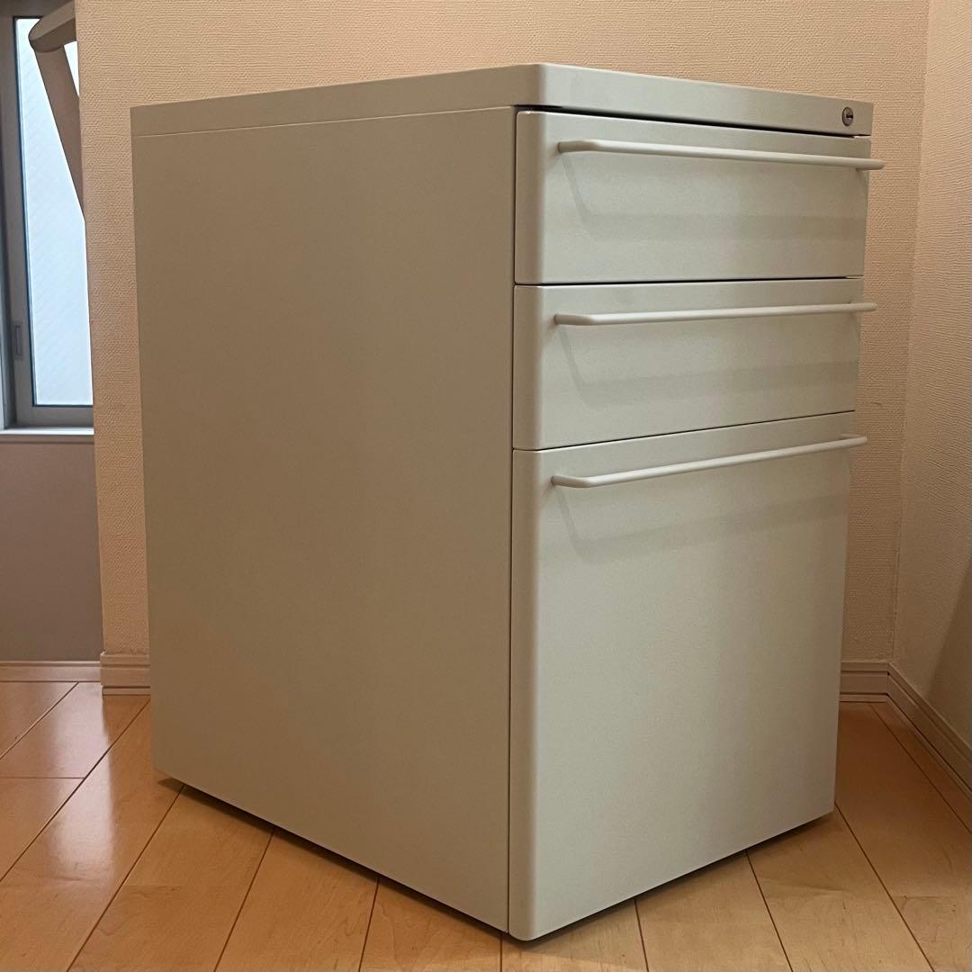 MUJI 無印良品 スチールキャビネット／ライトグレー