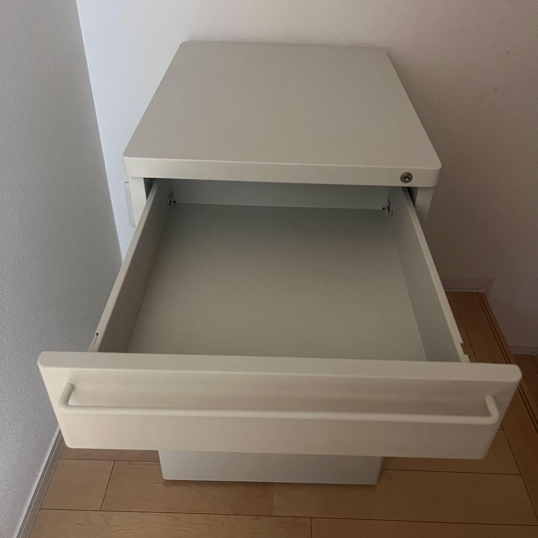 MUJI 無印良品 スチールキャビネット／ライトグレー
