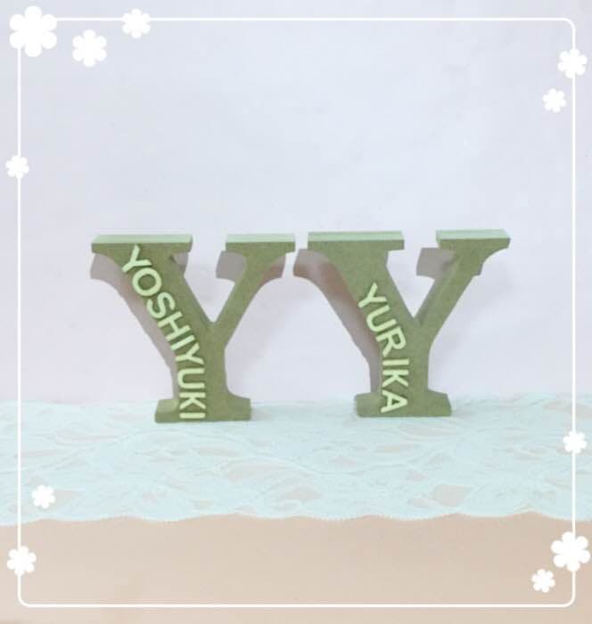 cranberry様確認用♡ウエディングバージョン・イニシャルオブジェ