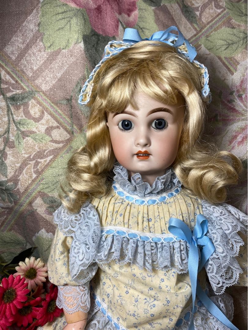 専用ジュモー　赤スタンプ　アンティーク　ビスク　ドール