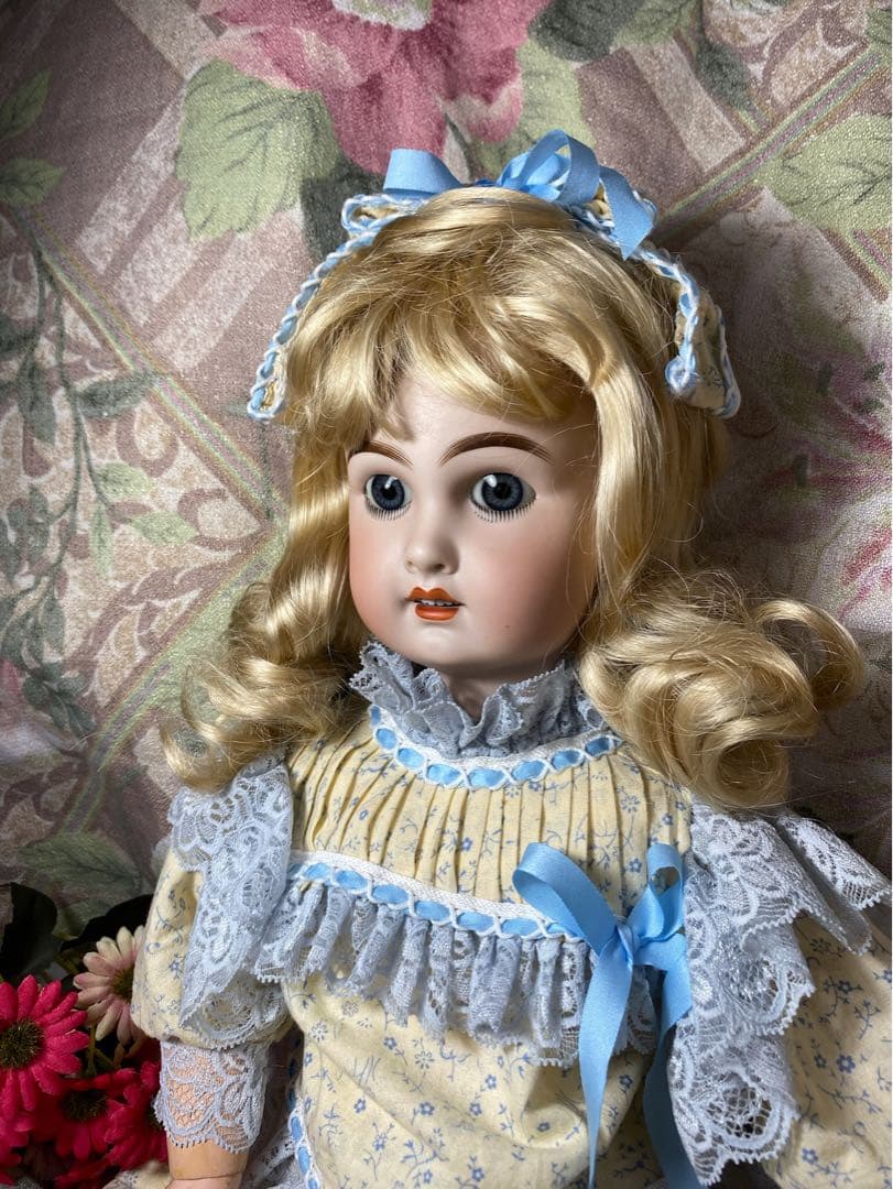 専用ジュモー　赤スタンプ　アンティーク　ビスク　ドール