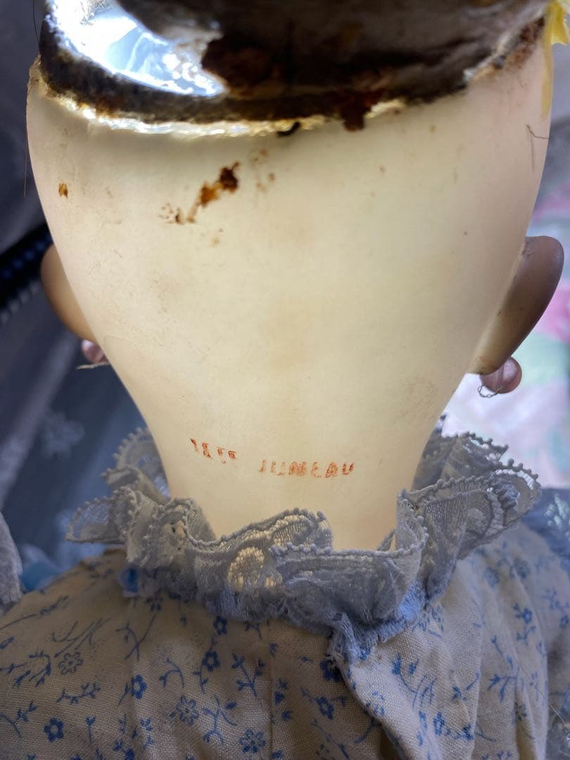 専用ジュモー　赤スタンプ　アンティーク　ビスク　ドール