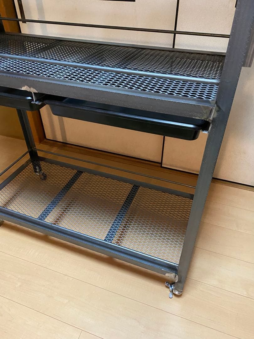 アイアンシェルフ　アイアンラック　植物　育成ライト