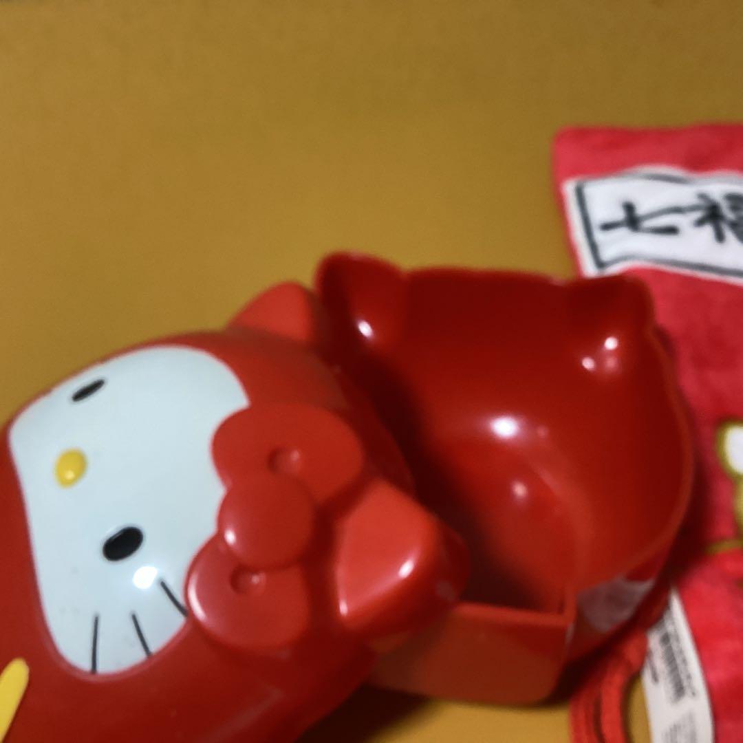 2970　ハローキティ　 　　　七福猫&招き猫 &ダルマ猫