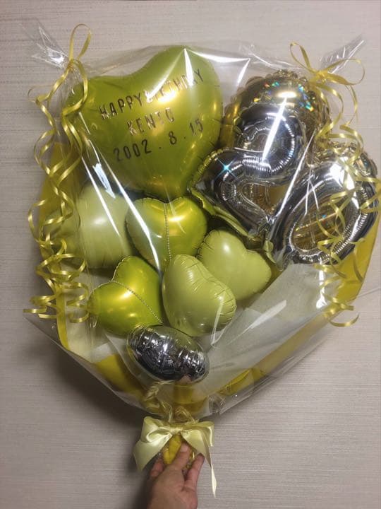 バルーンブーケ　推しバルーン　バルーンギフト　バルーンアレンジ  誕生日　推し