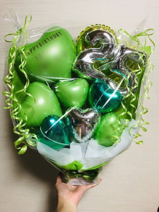バルーンブーケ　推しバルーン　バルーンギフト　バルーンアレンジ  誕生日　推し