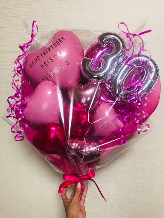バルーンブーケ　推しバルーン　バルーンギフト　バルーンアレンジ  誕生日　推し