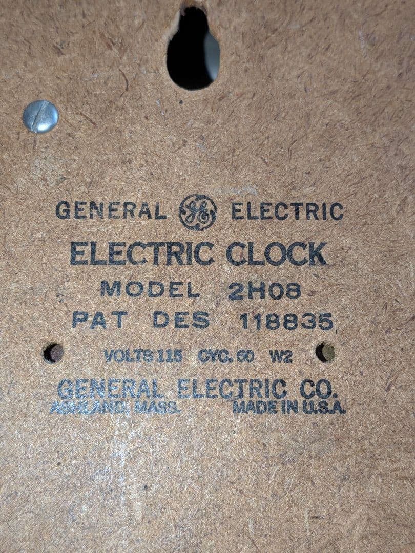 General Electric ウォールクロック アメリカンビンテージ