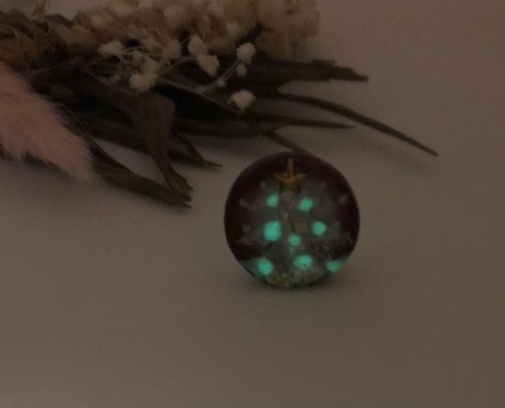 クリスマスツリー  ワインレッド  蓄光レジン