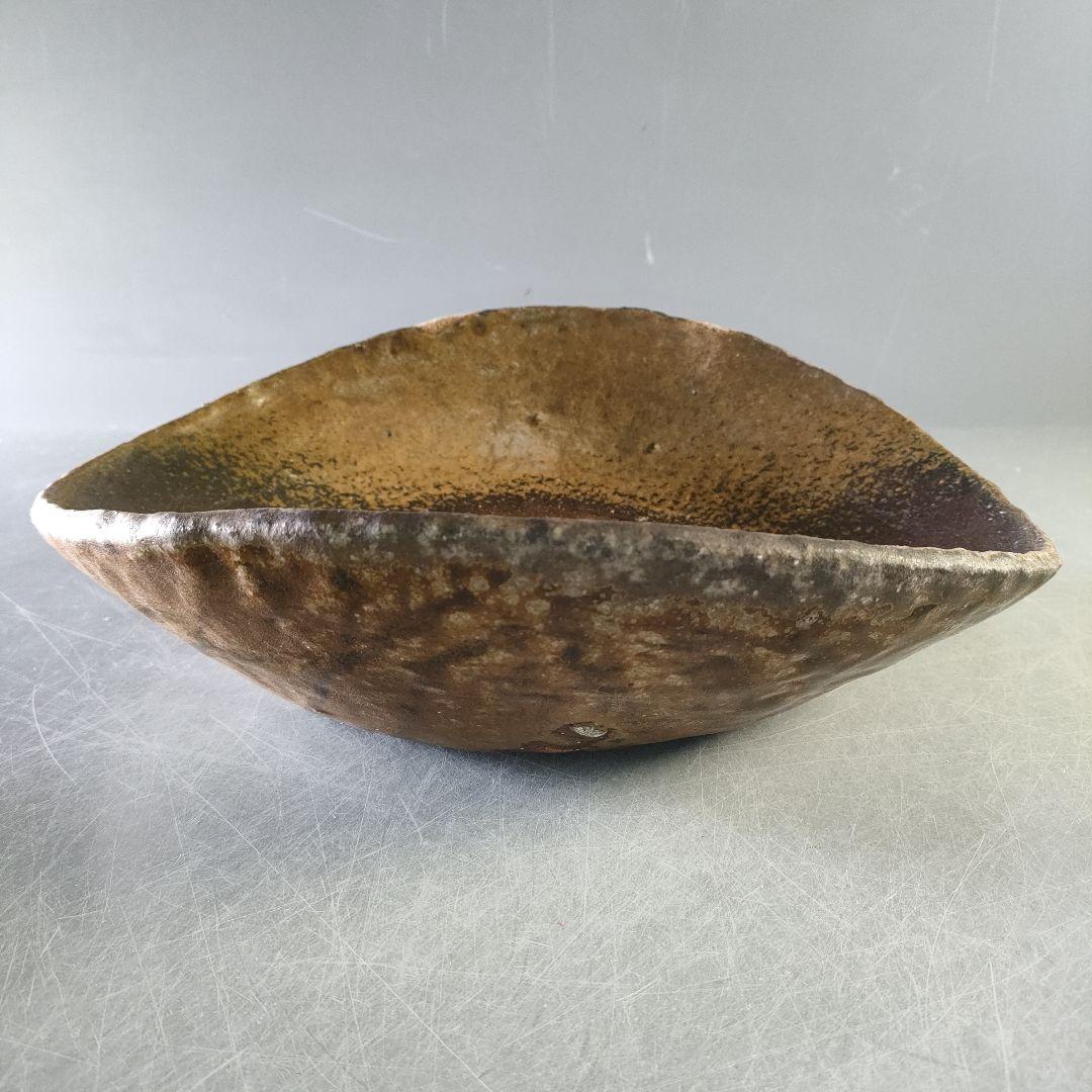 A1256-2/丹波焼/石田陶春 造/丹波やき〆菓子鉢/飾鉢/盛鉢/懐石道具/