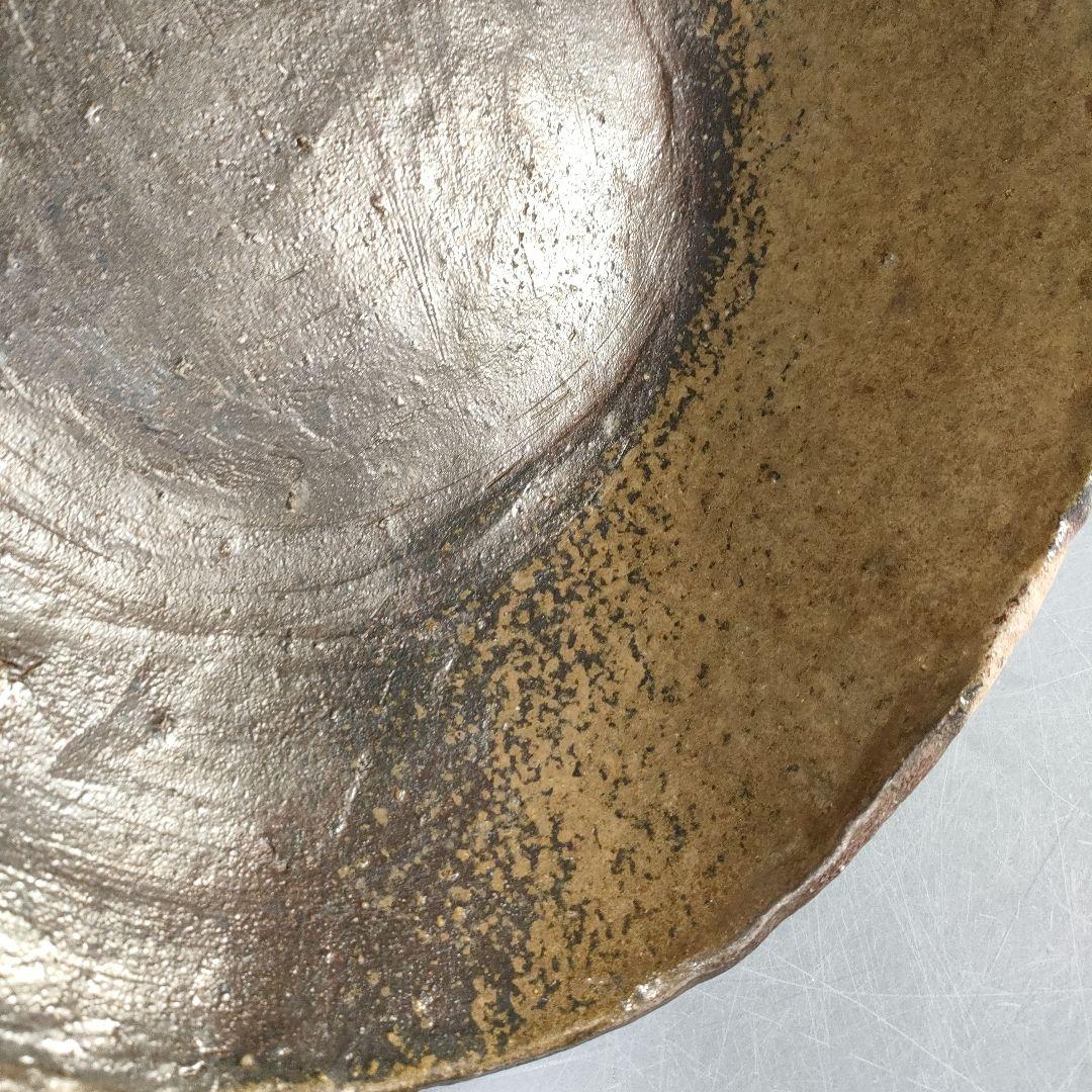 A1256-2/丹波焼/石田陶春 造/丹波やき〆菓子鉢/飾鉢/盛鉢/懐石道具/