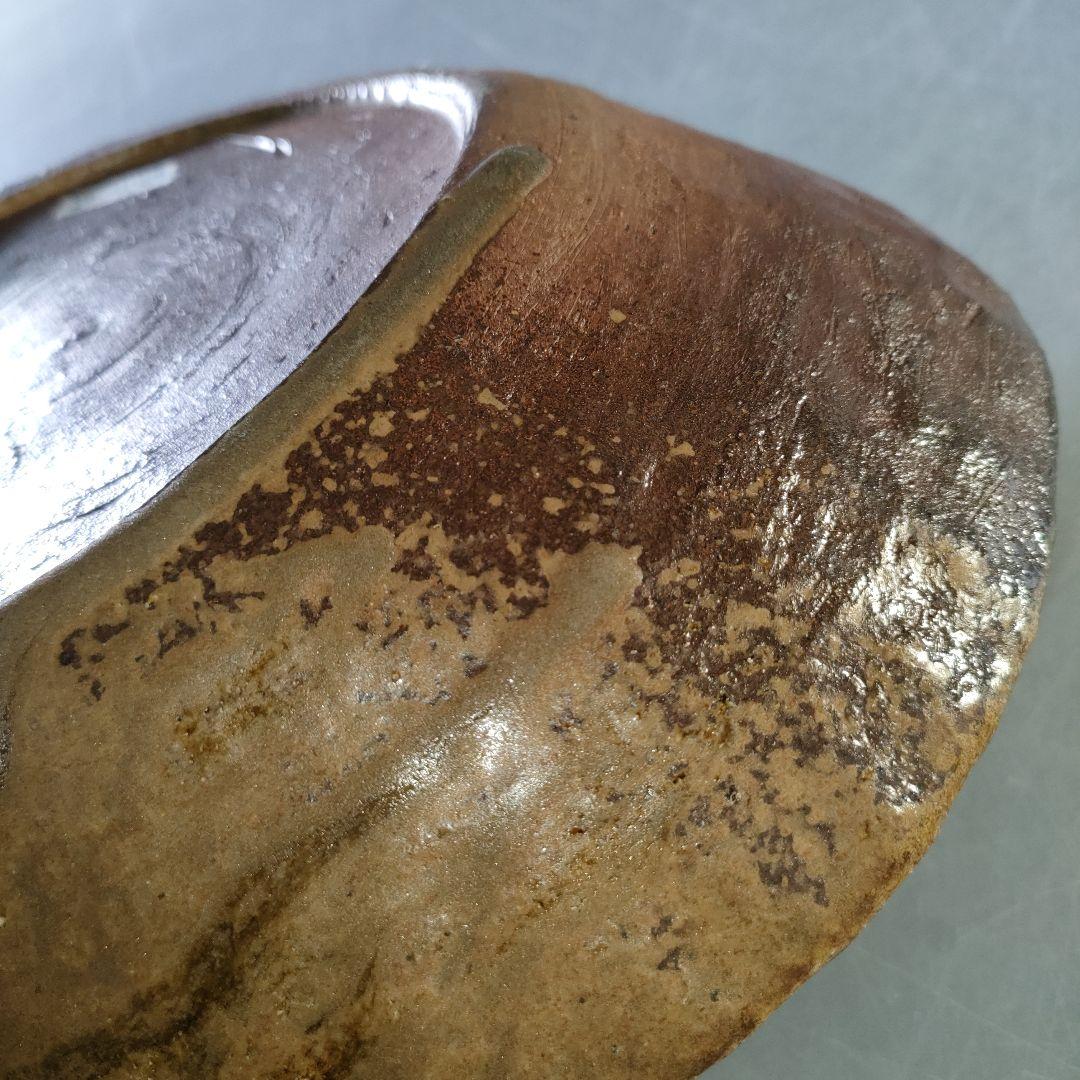 A1256-2/丹波焼/石田陶春 造/丹波やき〆菓子鉢/飾鉢/盛鉢/懐石道具/