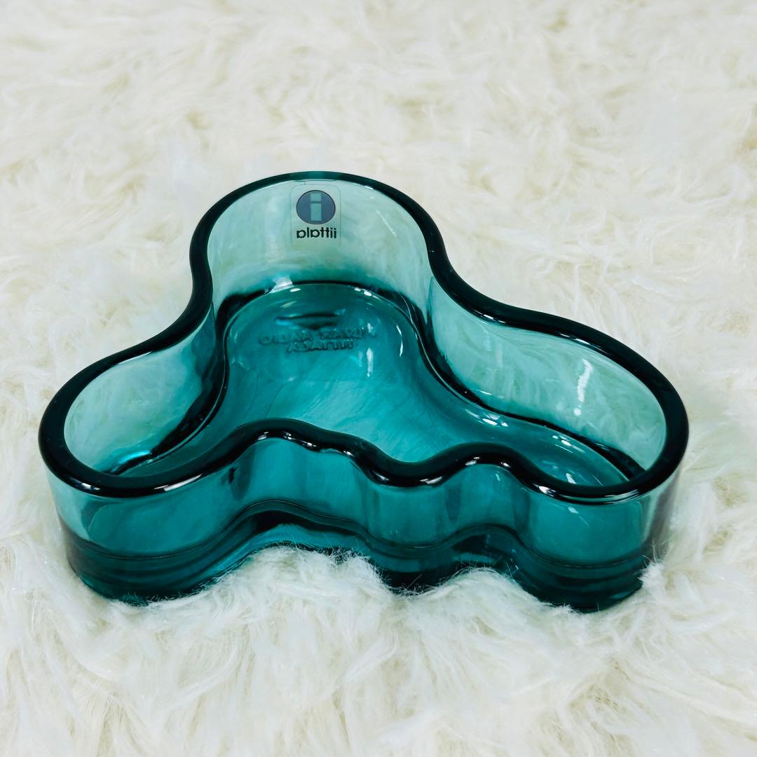 【希少美品】イッタラ　アアルト　98mm 限定カラー　レア　ペトロールブルー