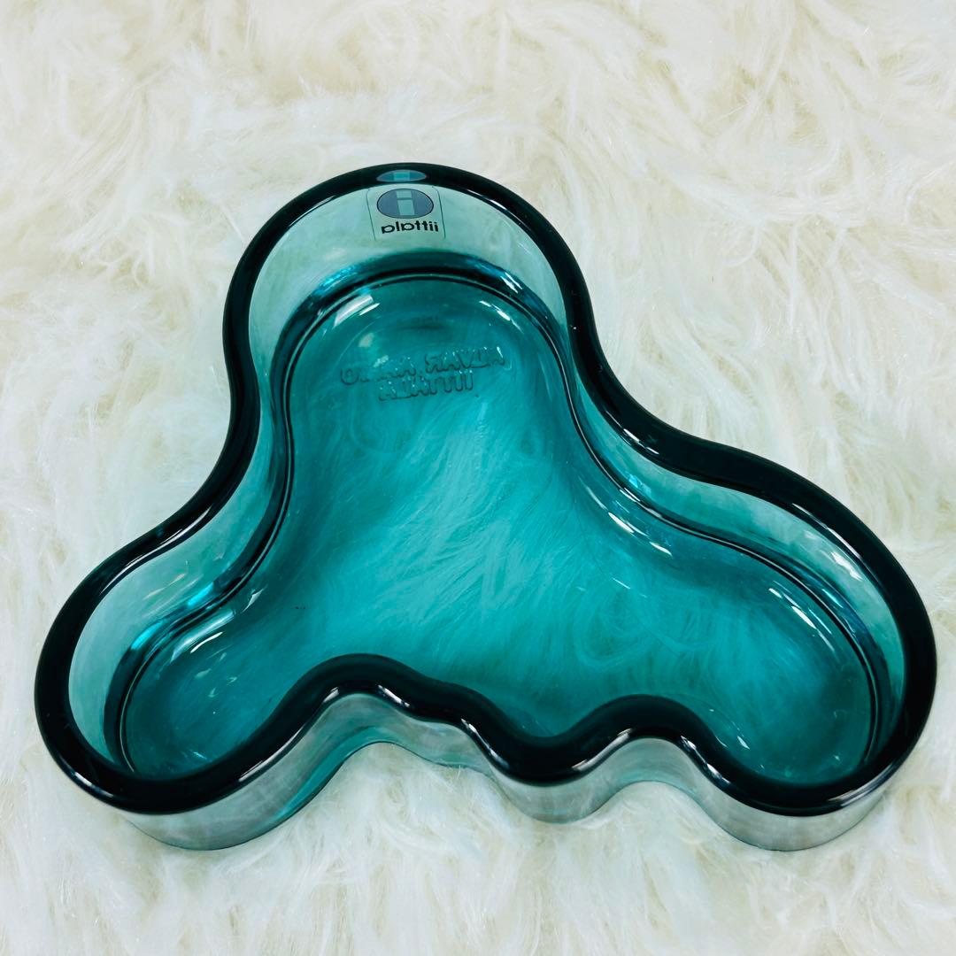 【希少美品】イッタラ　アアルト　98mm 限定カラー　レア　ペトロールブルー