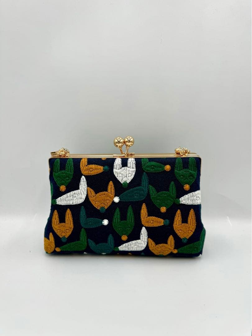 【ハンドメイド】 がま口バッグ ボックスバッグ #B21
