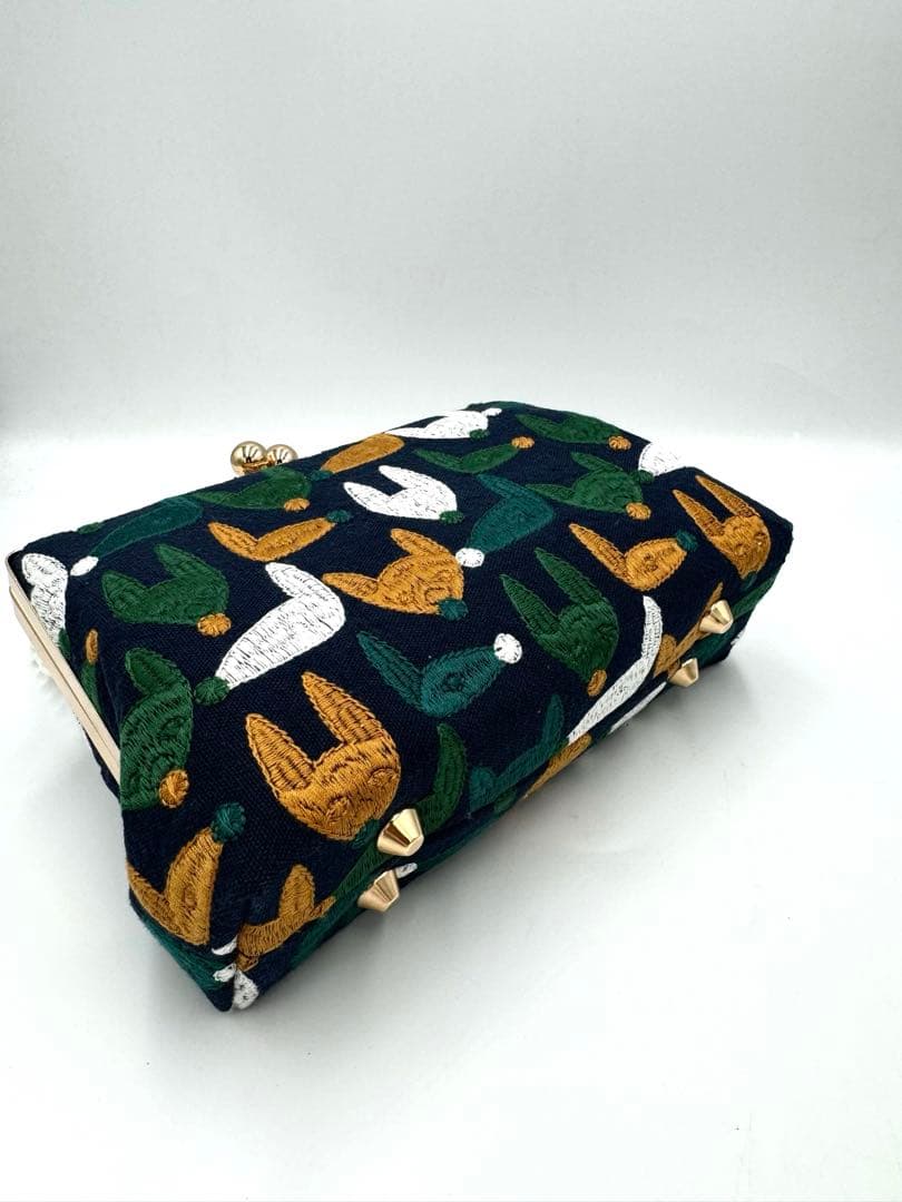 【ハンドメイド】 がま口バッグ ボックスバッグ #B21