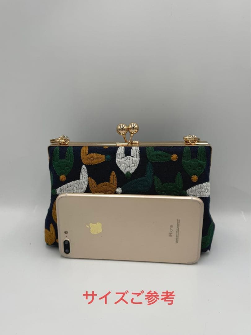 【ハンドメイド】 がま口バッグ ボックスバッグ #B21