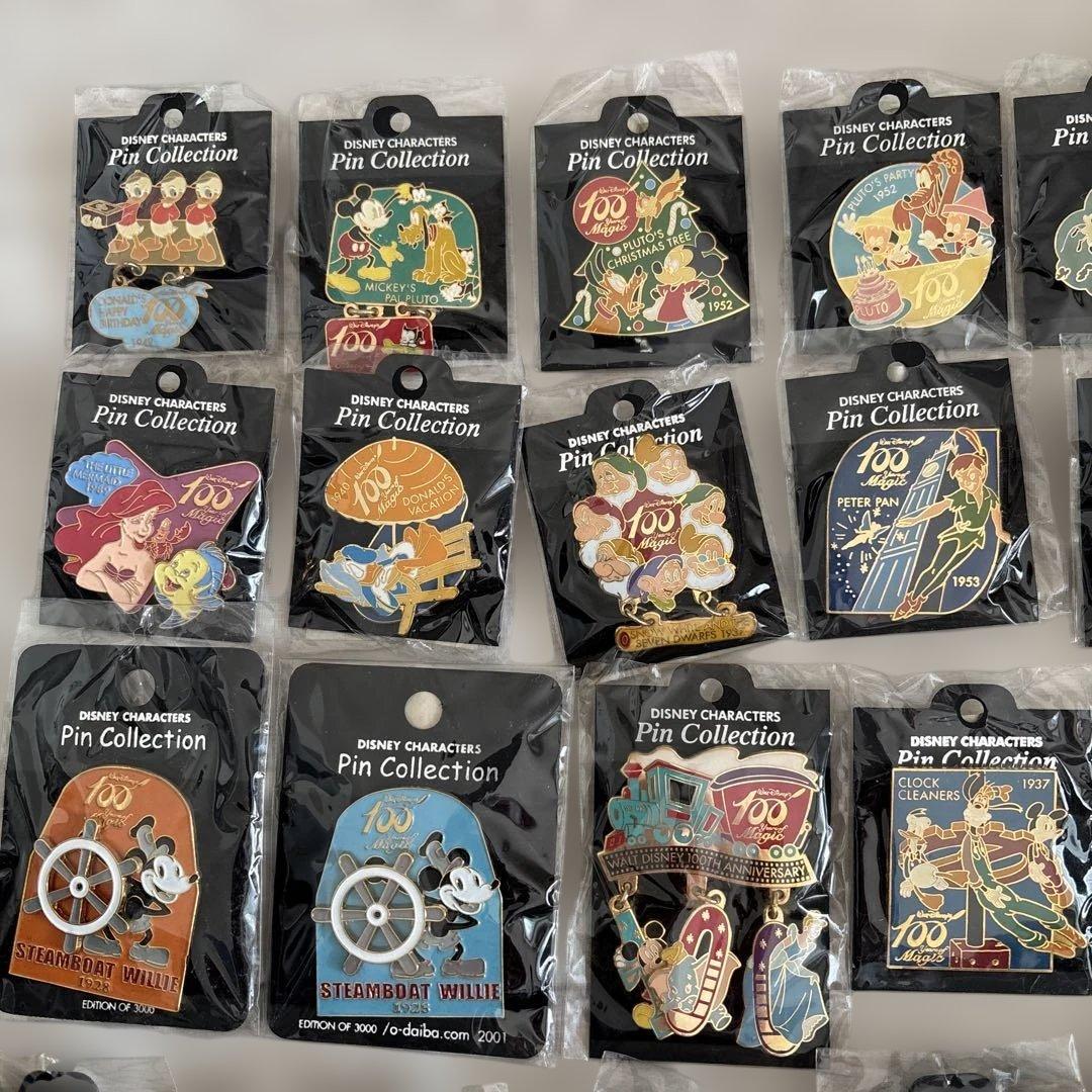 Disney 100周年記念 ピンコレクション ３４個