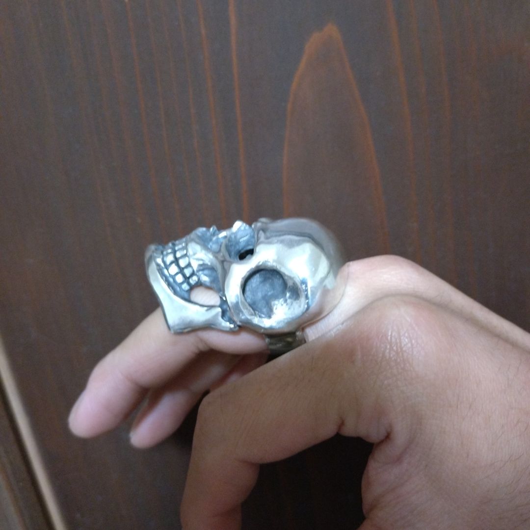 スカルリング　ラージ　自作　一点物