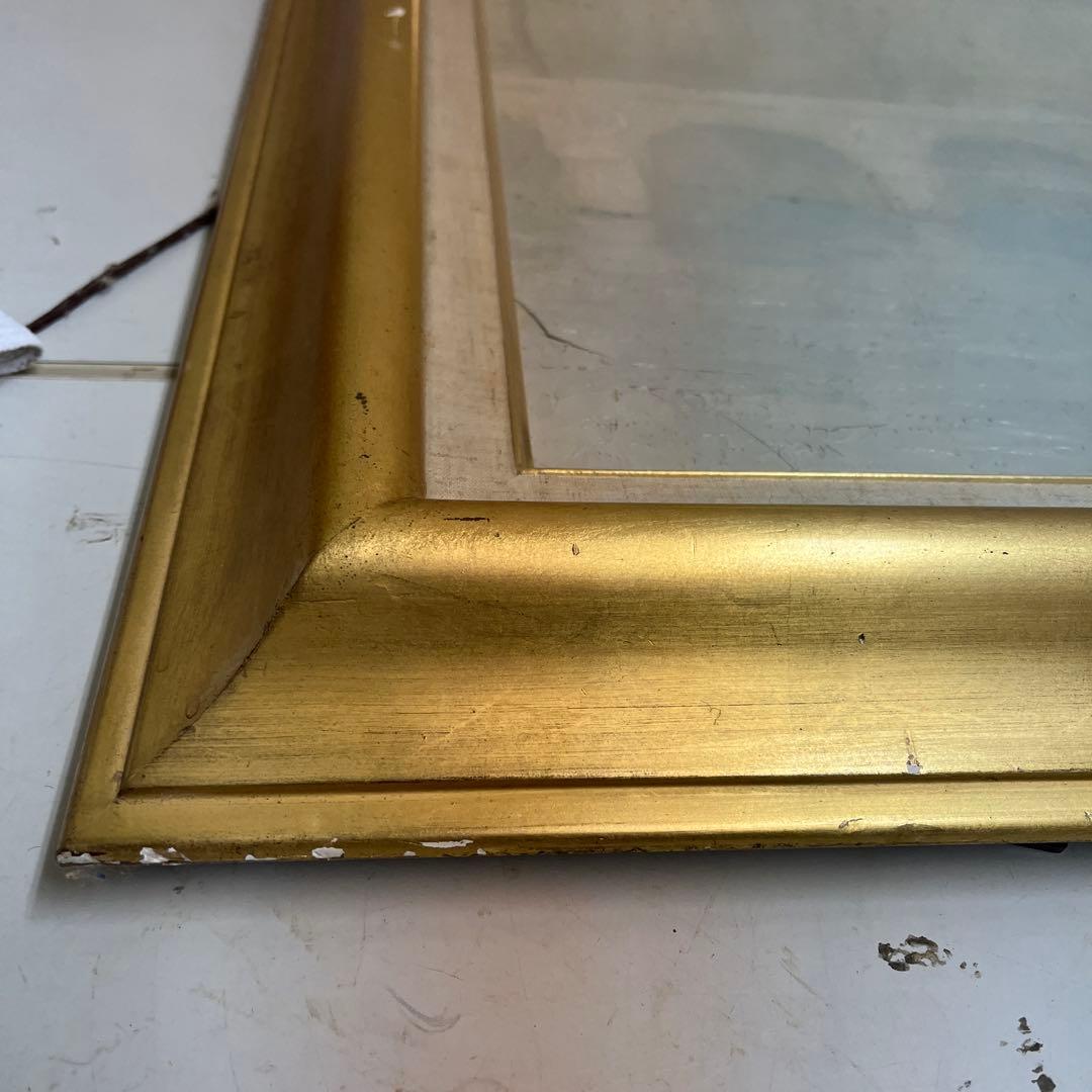 田畑和高　サンミッツェル橋　油絵　金枠　風景　街