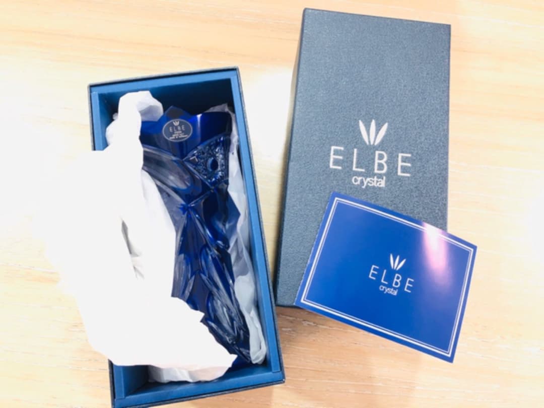 新品 エルベクリスタル 花瓶