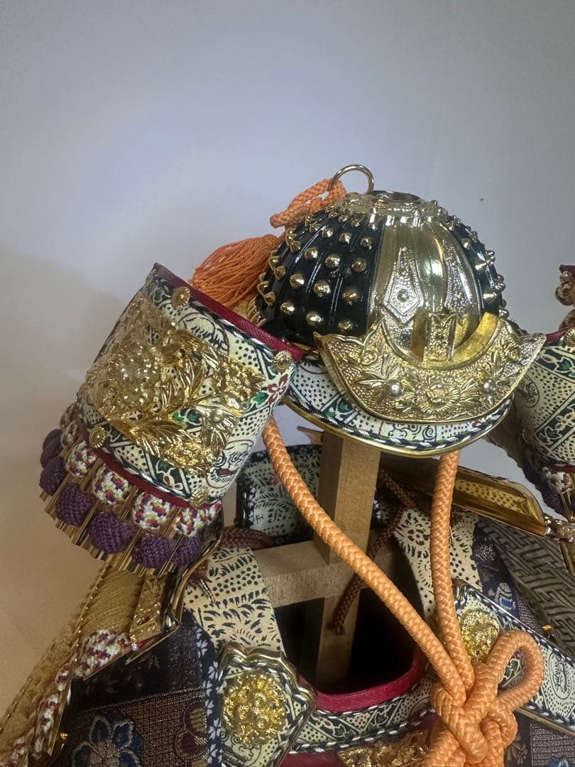 正絹　昭和レトロ　大鎧　五月人形　高さ40cm