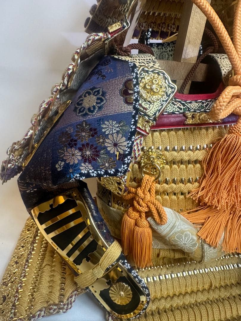 正絹　昭和レトロ　大鎧　五月人形　高さ40cm