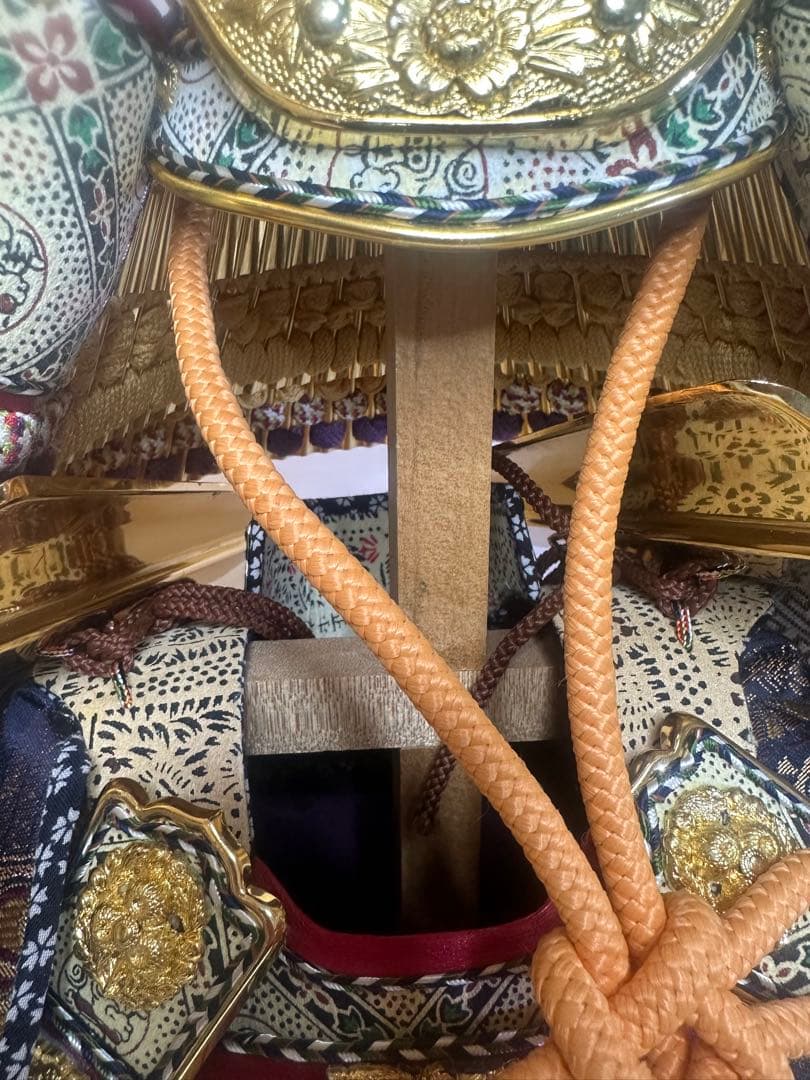 正絹　昭和レトロ　大鎧　五月人形　高さ40cm