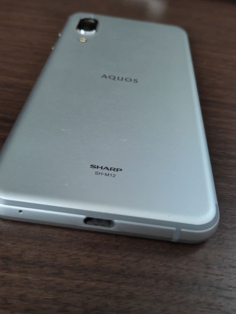 SH-M12 AQUOS sense 3 シルバー＆tpuクリアカバー