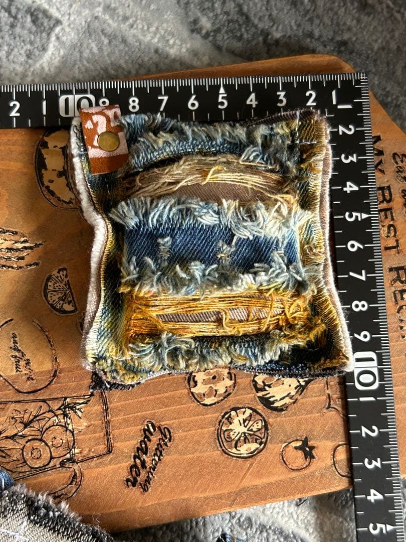 コラボ‼️染めデニムクッションタグカモフラNo.871