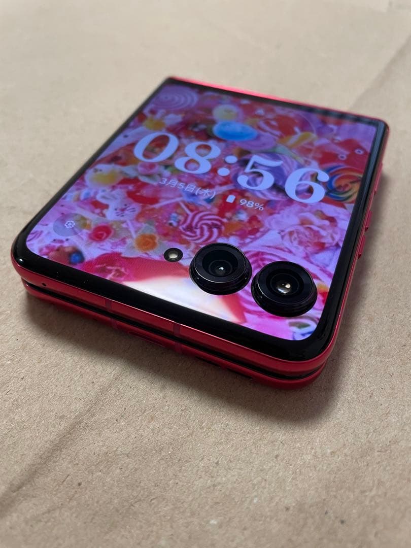 【美品】motorola razr 50 ultra 512GB ホットピンク