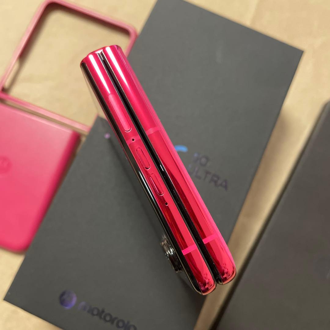 【美品】motorola razr 50 ultra 512GB ホットピンク