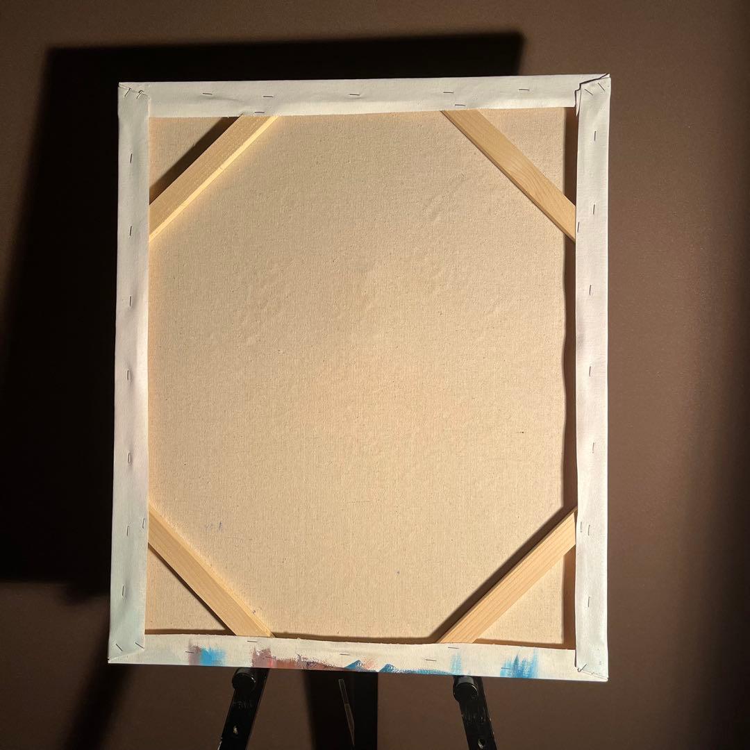 手書き油絵 glasses flag 絵画 インテリア 油彩画