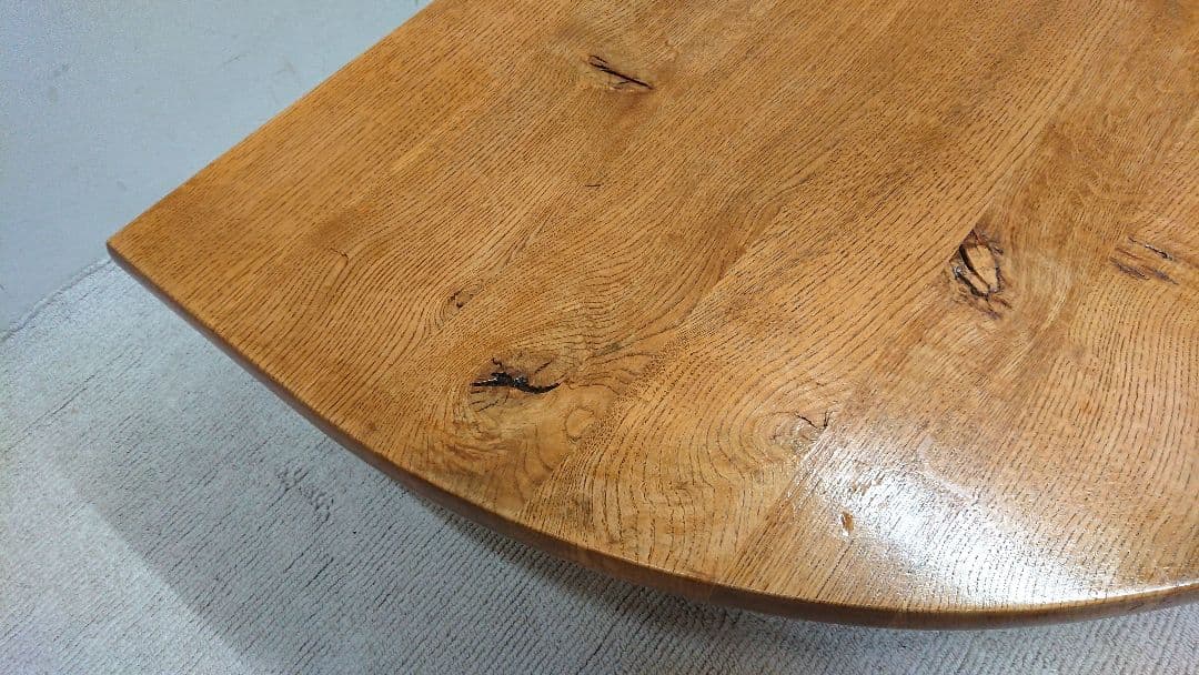 飛彈産業 キツツキ 森のことば 半円形 リビングテーブル 19万円