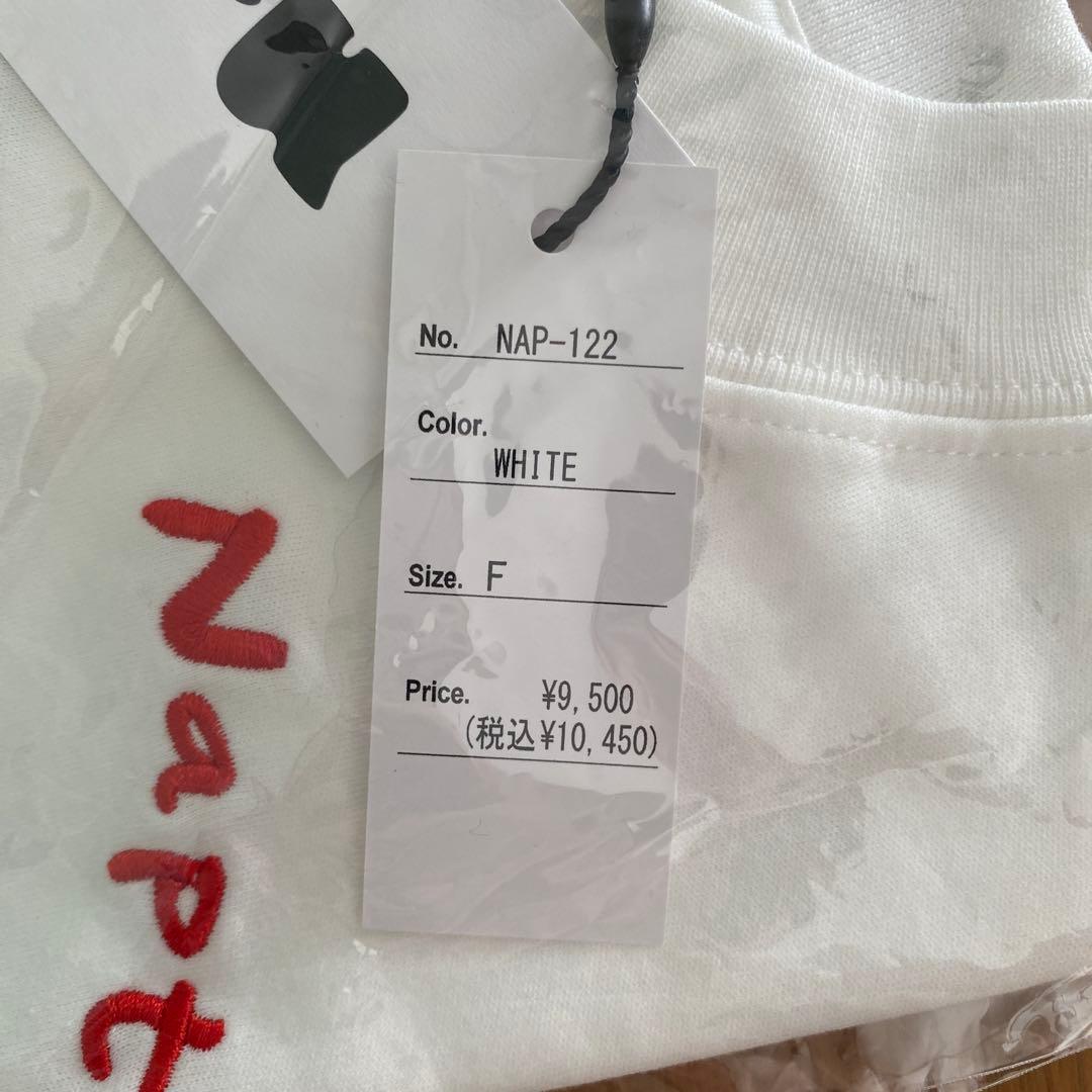 【期間限定お値下げ】 nap time クロップド刺繍Tシャツ　ホワイト