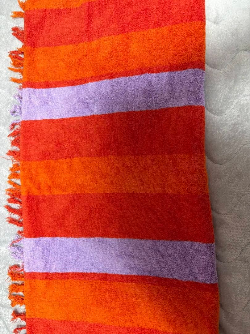 藤井風さんLOVE ALL SERVE ALLバスタオル　オレンジパープル
