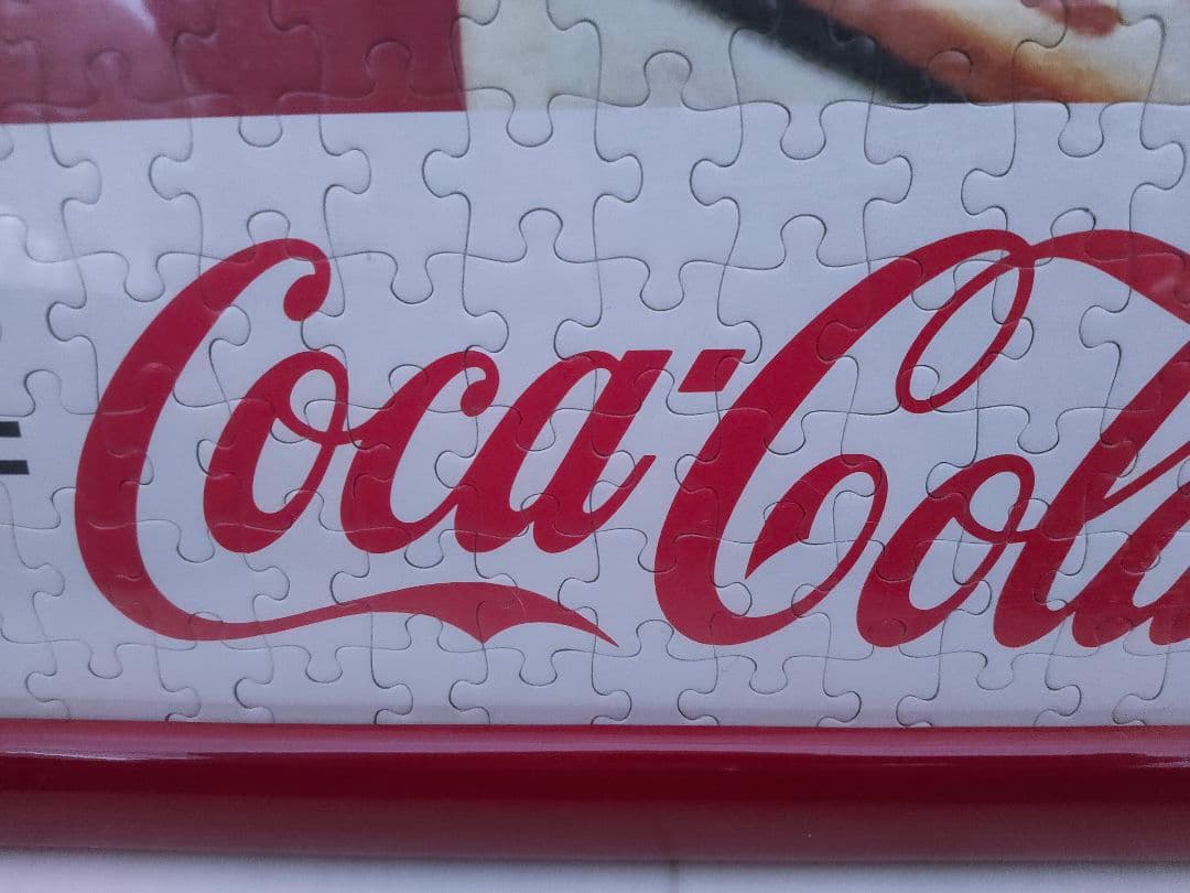 完成品 ジグソーパズル 1000ピース コカ・コーラ フレーム付き