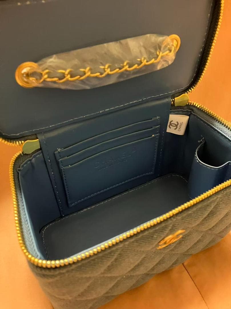 CCロゴ　ブルー デニム チェーンバッグ　ノベルティ