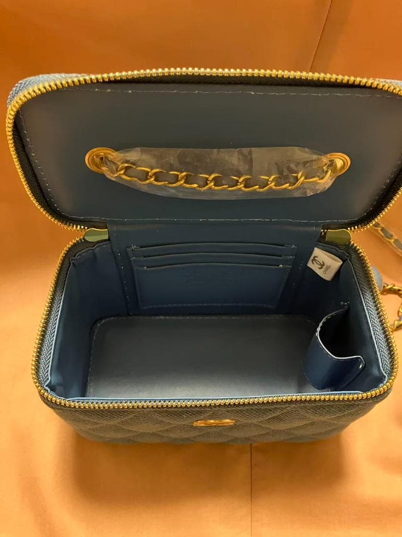 CCロゴ　ブルー デニム チェーンバッグ　ノベルティ