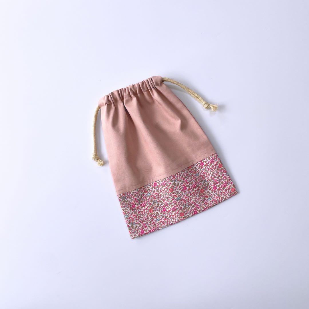 flower【リバティ★レッスンバッグ/体操着袋/巾着】ハンドメイド注文