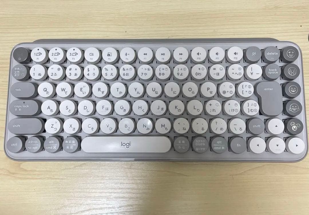 Logicool POP KEYS K730GY キーボード グレージュ 日本語